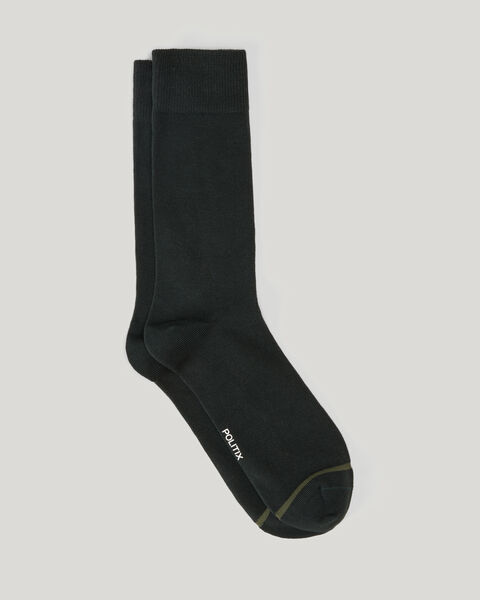 Australian Cotton Blended Sock, Dark Khaki, hi-res